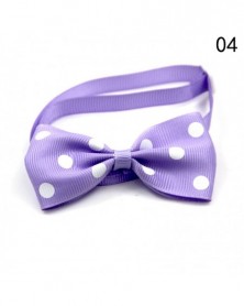 4-Pet Dot Print Bow Tie...