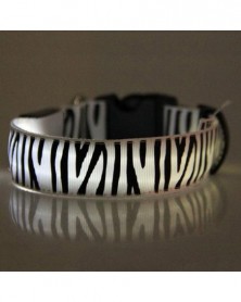 L size-White-LED Dog Collar...