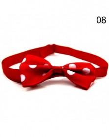 8-Pet Dot Print Bow Tie...