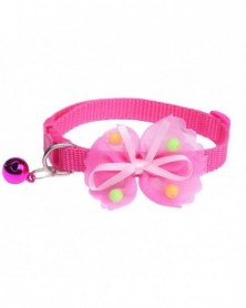 Rose red-Pet Bow Collar...