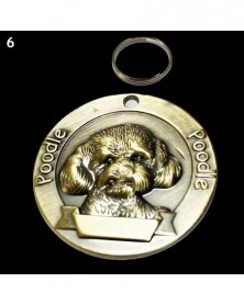 6-Retro Dog ID Tag Ancient...