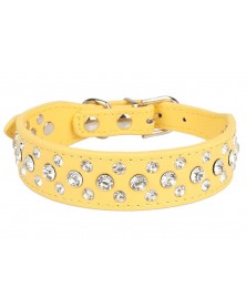 XS size-yellow-Dog Collar...