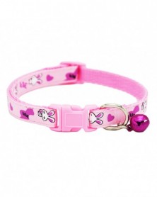 Pink-Adjust Pet Cute Collar...