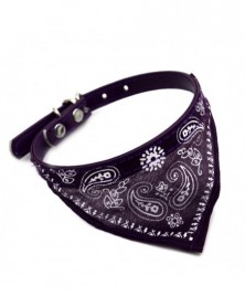 Purple-Dog Cat Bandanas...