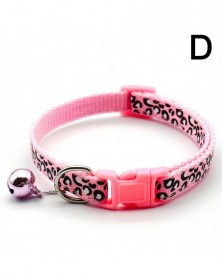 D-Cat Leopard Print Collar...