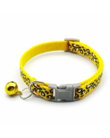 Yellow-Cute Cat Dog Collar...