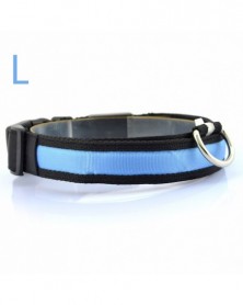 Blue L-Nylon Dog Collars...