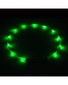 S 35 CM-Green-USB LED dog...