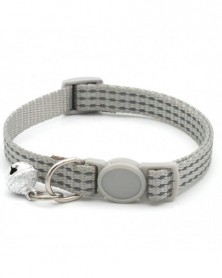 Gray-Dog Collar Reflective...