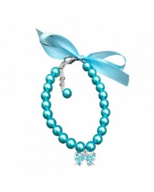 S size-Blue-Pet Necklace...