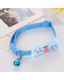 Sky blue-Puppy Collar Bow...