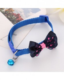 Blue-Pet Bow Collar Bell...