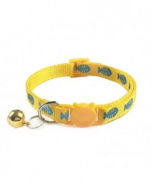 fish yellow-Puppy Collar...