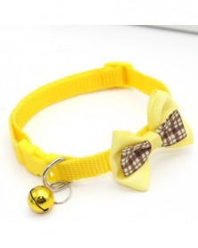 Yellow-Cute Bowknot Dog Cat...