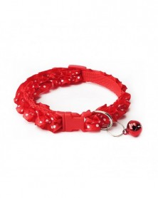 Red-Lace Dog Collar with...