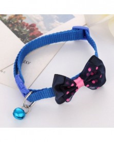 Dark Blue-Cat Cute Bow Bell...