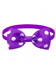 Dark Purple-Pet Neck Bow...