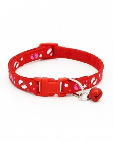 Red-Adjustable Buckle Cat...