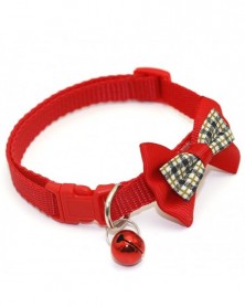 red grid-Dog Collar Candy...