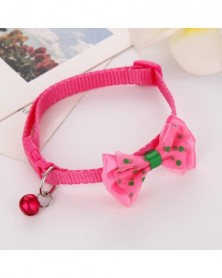 Mei red-Pet Bow Collar Bell...