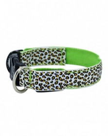 S size-Green-LED Dog Collar...