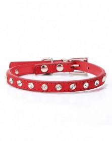 Red - 1PCs Small Dog Collar...