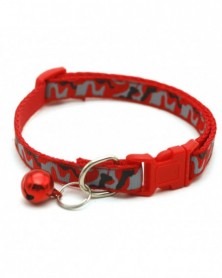 Red - Cat Dog Collar With...