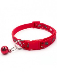 red - Cat Dog Collar with...