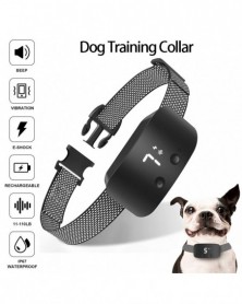 Black - Dog Bark Collar...